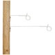 Gallagher afstandisolator krulstaart wit 40cm (10x)