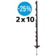 Gallagher duopack vario paal 1,00m terra (2x10)