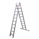 Maxall Reform Ladder 2-delig recht 4,50m met stabiliteitsbalk